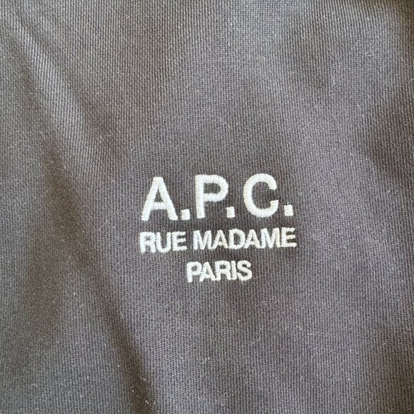 A.P.C. Marvin Black Pullover Hoodie in Men's Medium Black - Picture 5 of 6